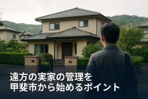 遠方の実家の管理方法｜甲斐市で始める手順と確認点