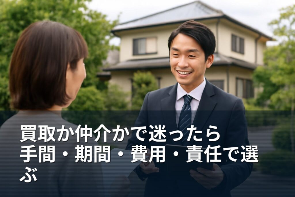買取と仲介、どちらが向く？甲斐市の判断ガイド