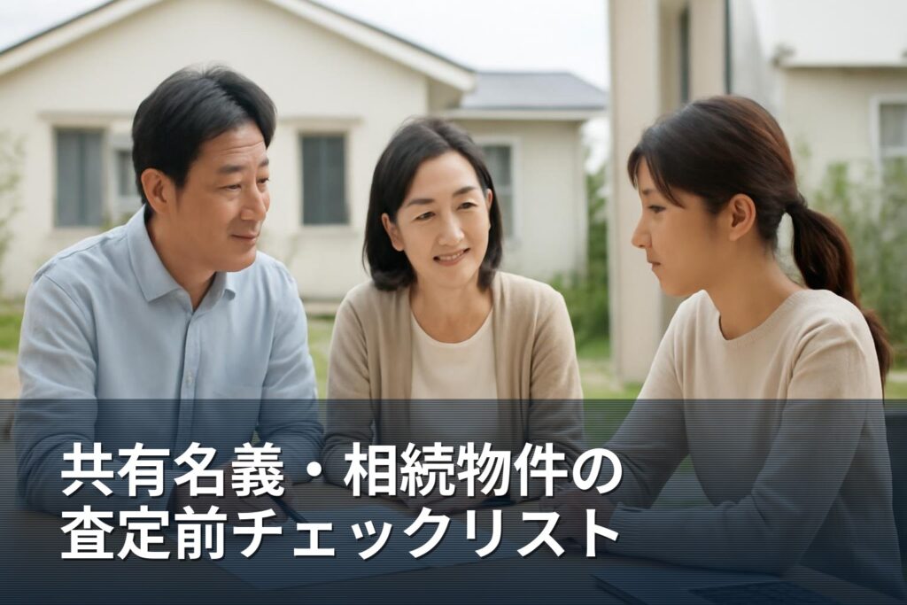 共有名義・相続物件の査定前チェックリスト｜準備と確認ポイント